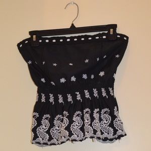 Guess brand tube top with stitched detailing (med)